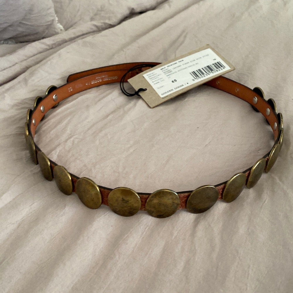 Golden goose studded belt